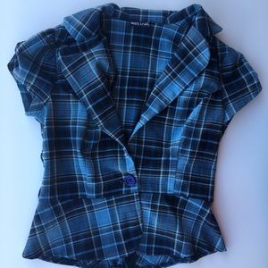 Plaid y2k top